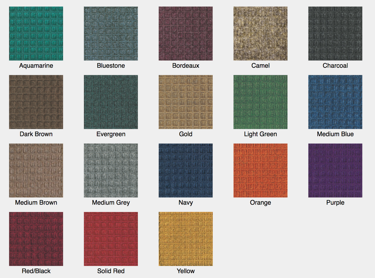 Waterhog Classic Floor Mat - Rubber Edges - Standard Colors - Mad Matter,  Inc.